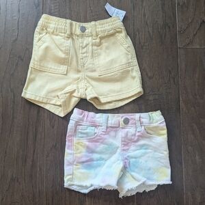 NWT Yellow + Pre Owned Tie Dye Old Navy Shorts